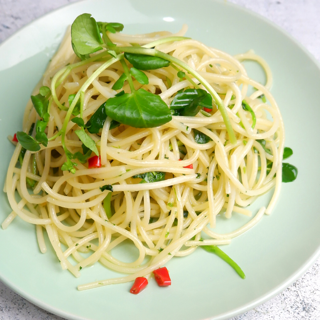 Pesto Pasta made with Future Fresh Watercress
