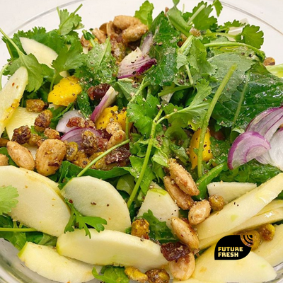 Baby Kale & Coriander Salad Bowl with Pistou Dressing