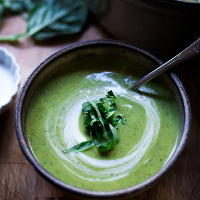 Zucchini Soup with Future Fresh Genovese Basil