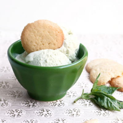 Ice Cream with Future Fresh Genovese Basil